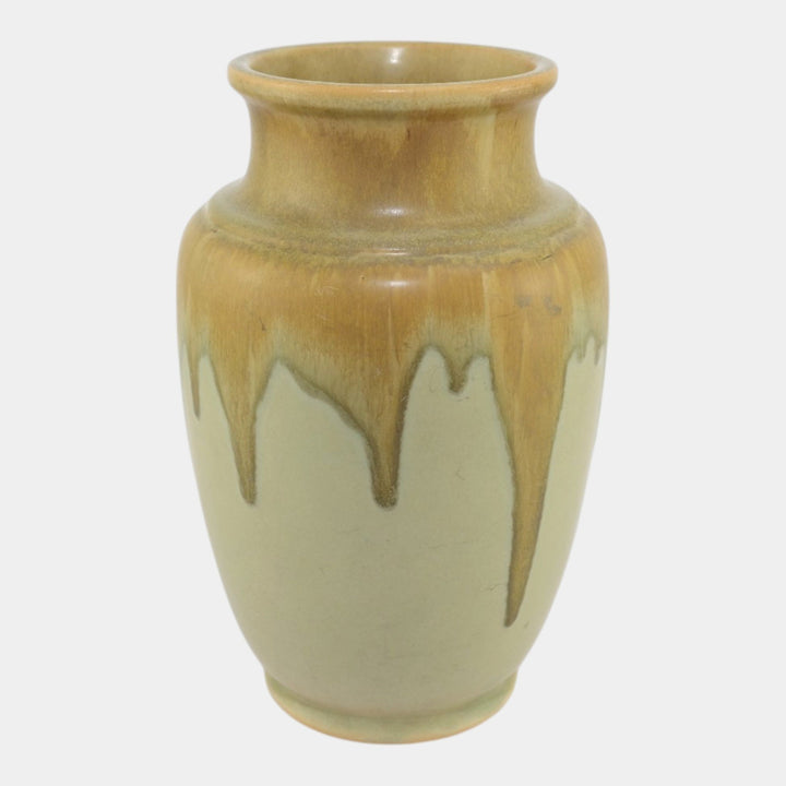 Roseville Carnelian I Yellow 1926 Vintage Art Pottery Ceramic Vase 314-9 - Just Art Pottery