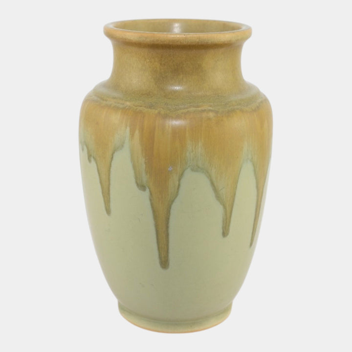 Roseville Carnelian I Yellow 1926 Vintage Art Pottery Ceramic Vase 314-9 - Just Art Pottery