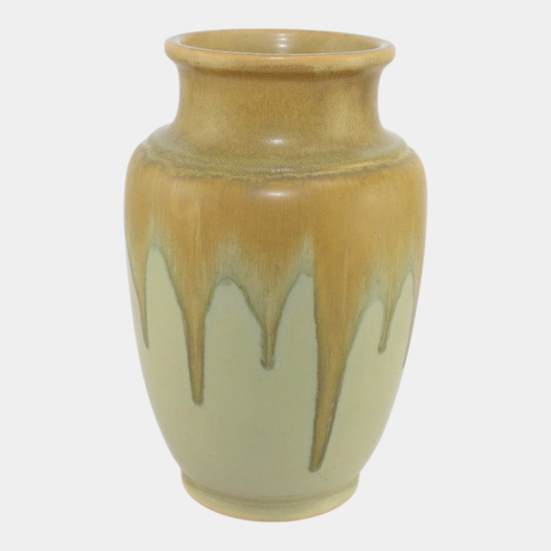 Roseville Carnelian I Yellow 1926 Vintage Art Pottery Ceramic Vase 314-9 - Just Art Pottery