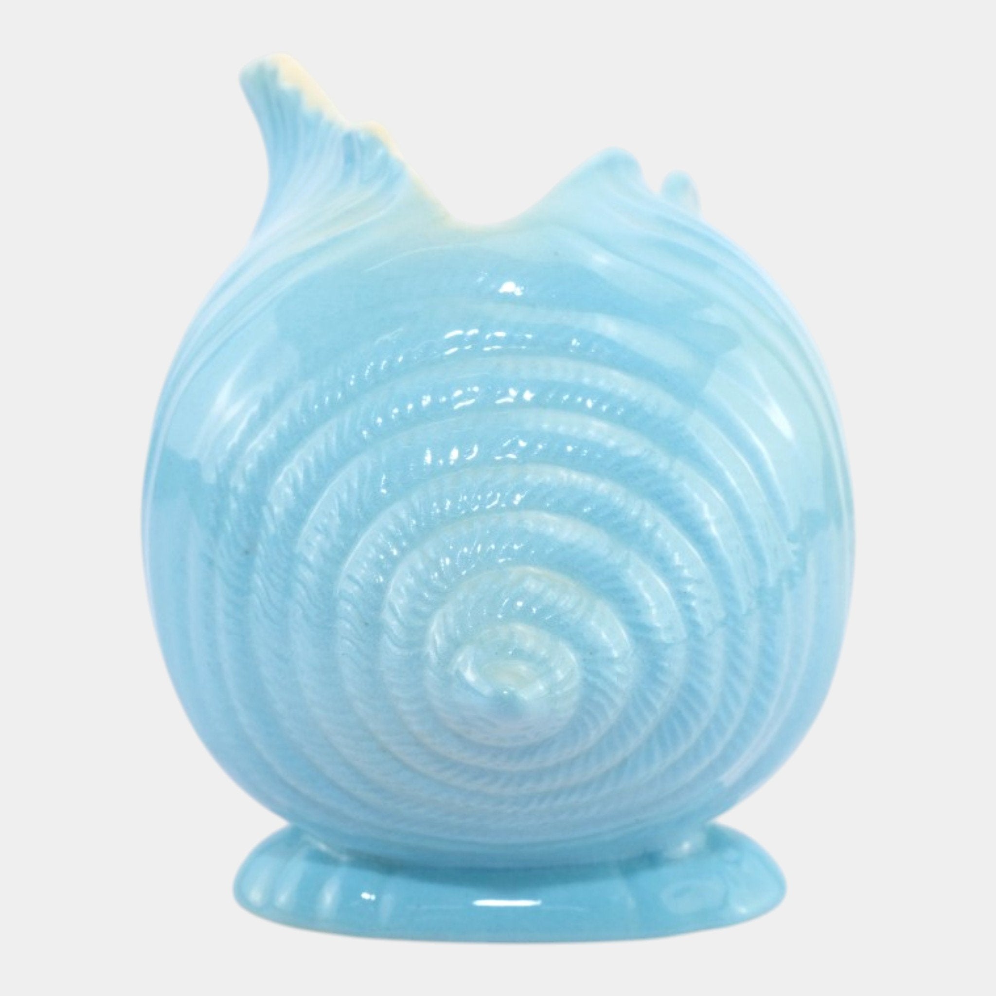 Roseville Ming Tree Blue 1949 Mid Century Modern Ceramic Conch