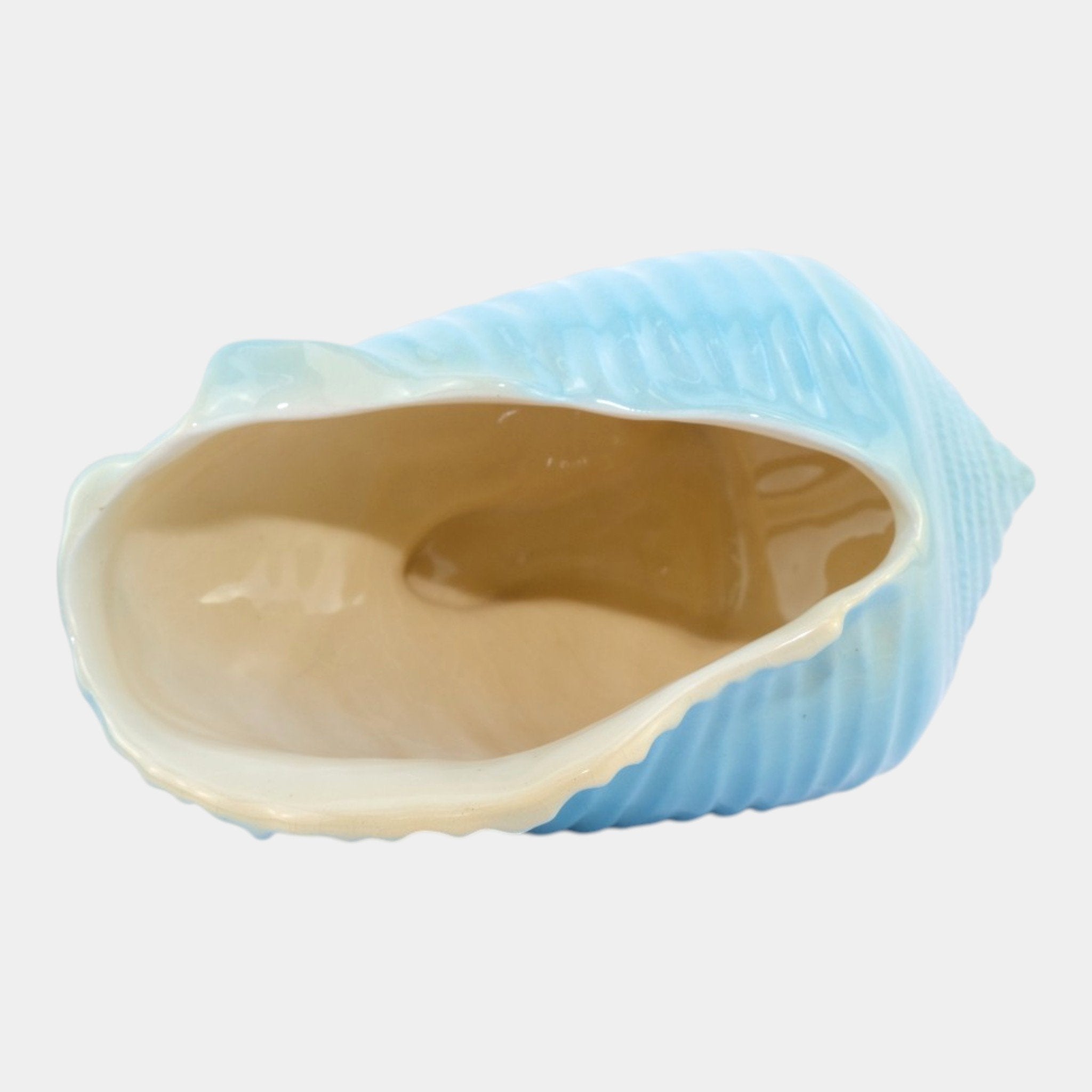 Roseville Ming Tree Blue 1949 Mid Century Modern Ceramic Conch