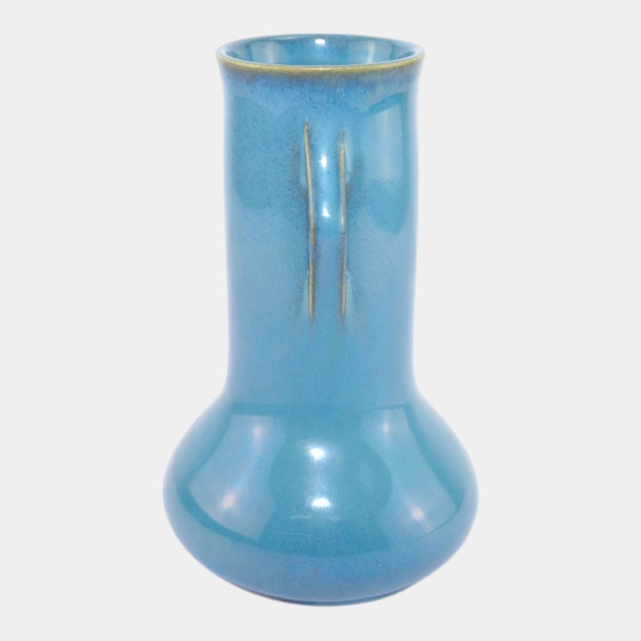 Roseville Rozane Patterns Blue 1941 Mid Century Modern Pottery Ceramic Vase 1-6 - Just Art Pottery