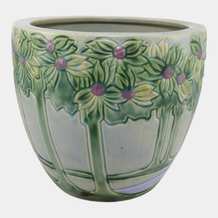 Roseville Vista 1920 Vintage Arts And Crafts Pottery Jardiniere Planter 589-8 - Just Art Pottery