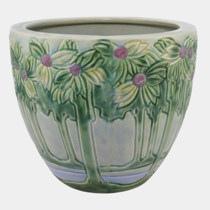 Roseville Vista 1920 Vintage Arts And Crafts Pottery Jardiniere Planter 589-8 - Just Art Pottery