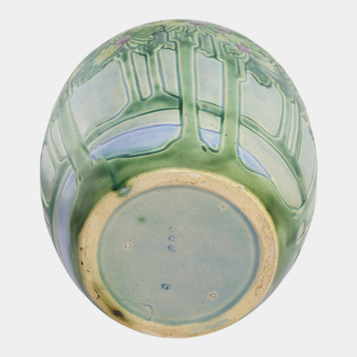Roseville Vista 1920 Vintage Arts And Crafts Pottery Jardiniere Planter 589-8 - Just Art Pottery