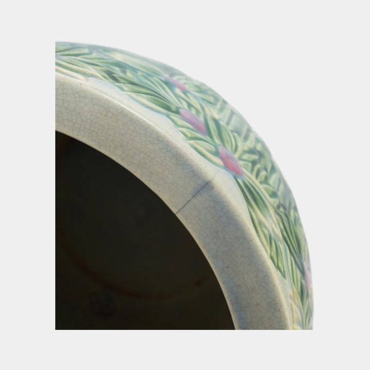 Roseville Vista 1920 Vintage Arts And Crafts Pottery Jardiniere Planter 589-8 - Just Art Pottery