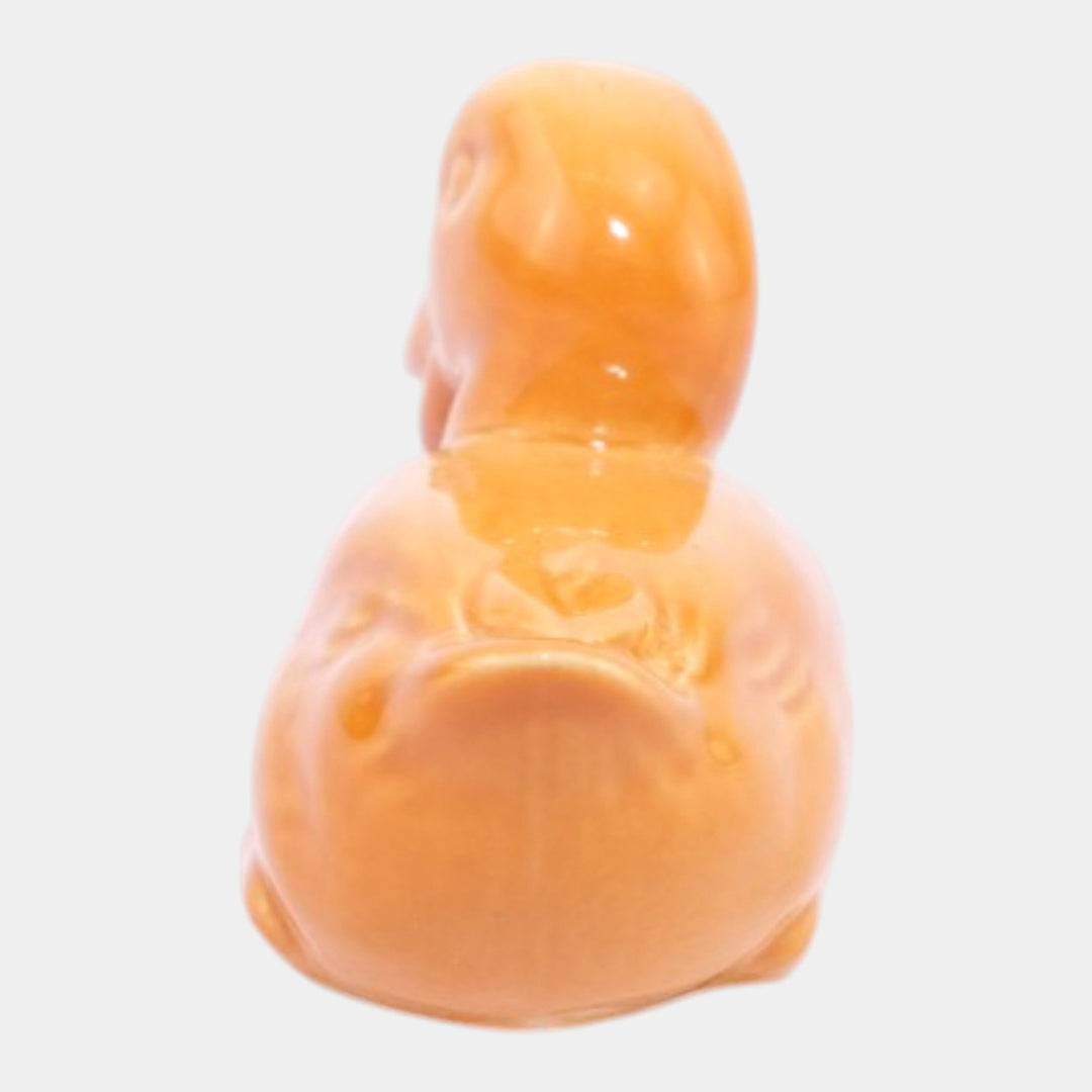 Rookwood 1964 Vintage Art Pottery Orange Duck Ceramic Paperweight Figurine 6064 - Just Art Pottery