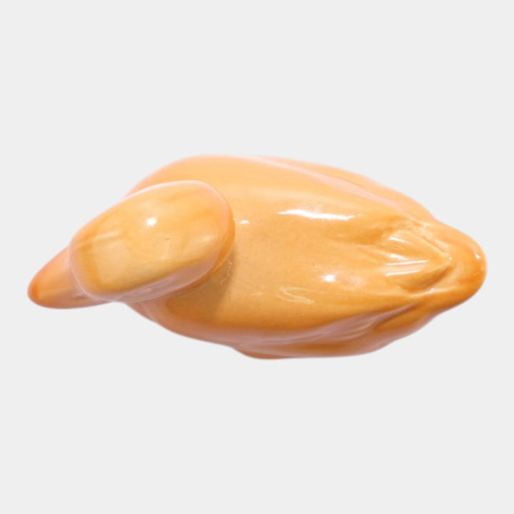 Rookwood 1964 Vintage Art Pottery Orange Duck Ceramic Paperweight Figurine 6064 - Just Art Pottery