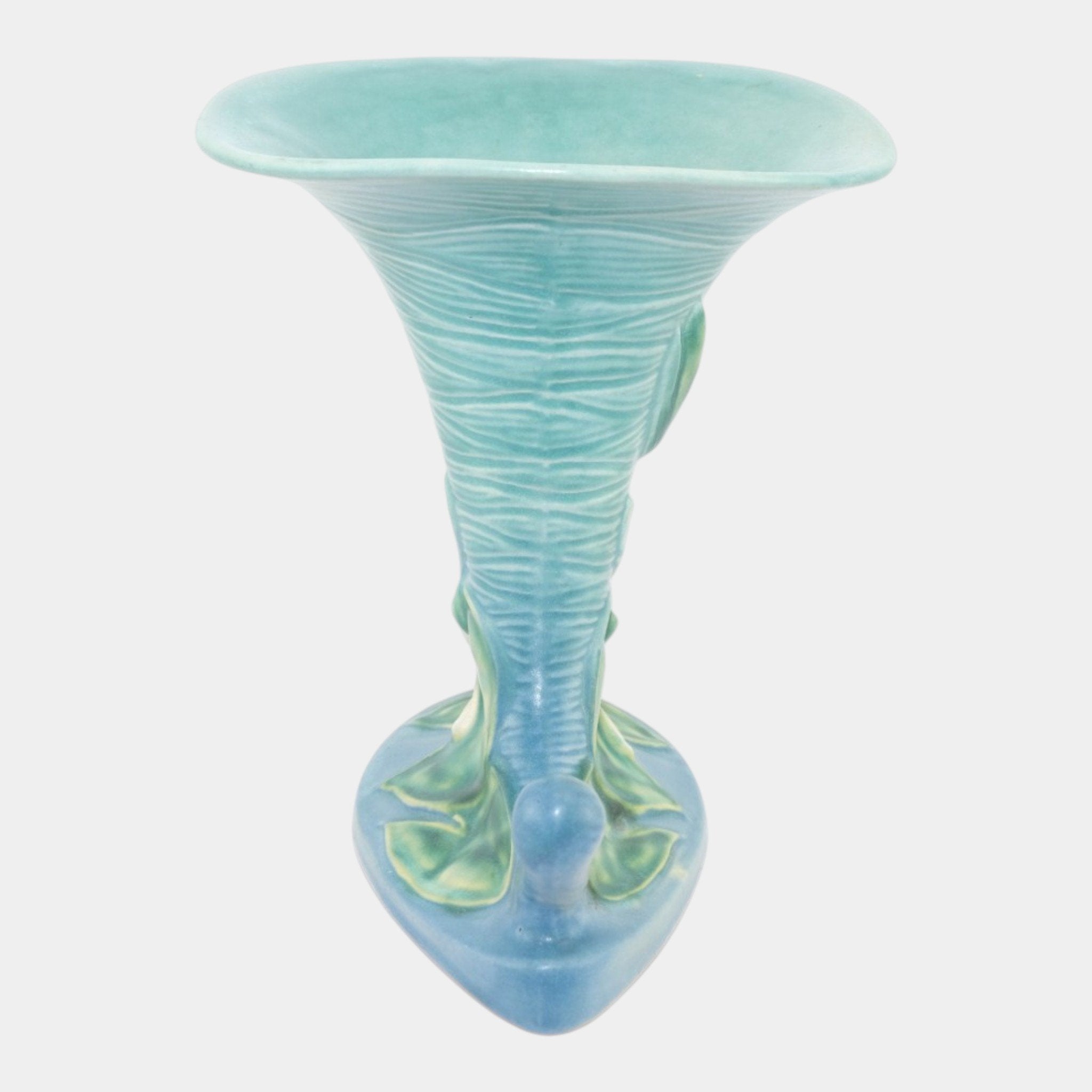 Roseville Water Lily Blue 1943 Mid Century Modern Ceramic