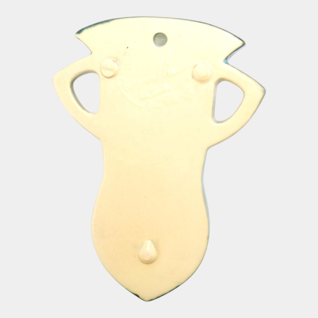 Roseville Freesia Green 1945 Mid Century Modern Pottery Ceramic Wall Pocket 1296-8 - Just Art Pottery