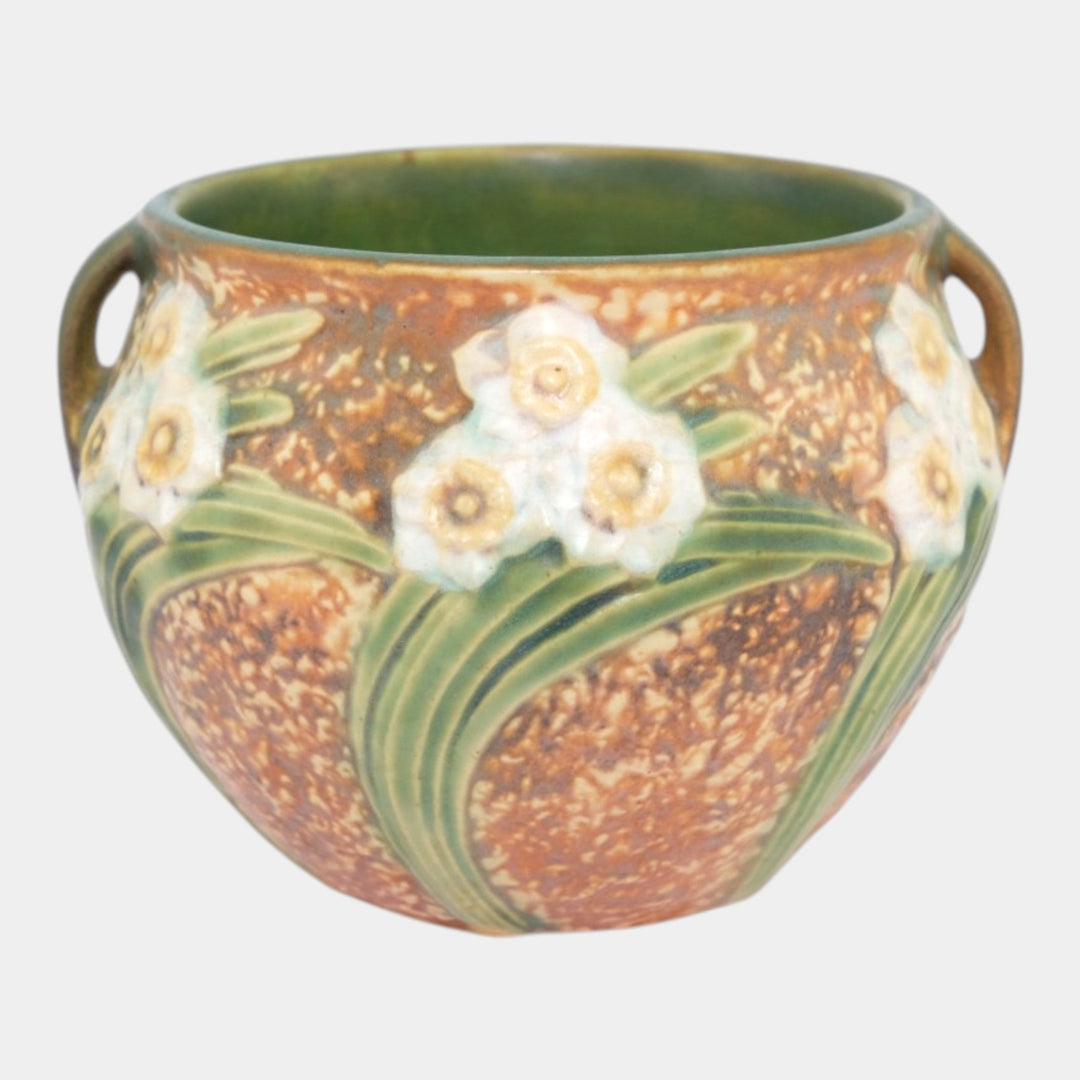 Roseville Jonquil 1931 Vintage Arts & Crafts Pottery Ceramic Planter Vase 538-4 - Just Art Pottery