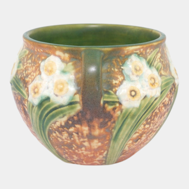 Roseville Jonquil 1931 Vintage Arts & Crafts Pottery Ceramic Planter Vase 538-4 - Just Art Pottery