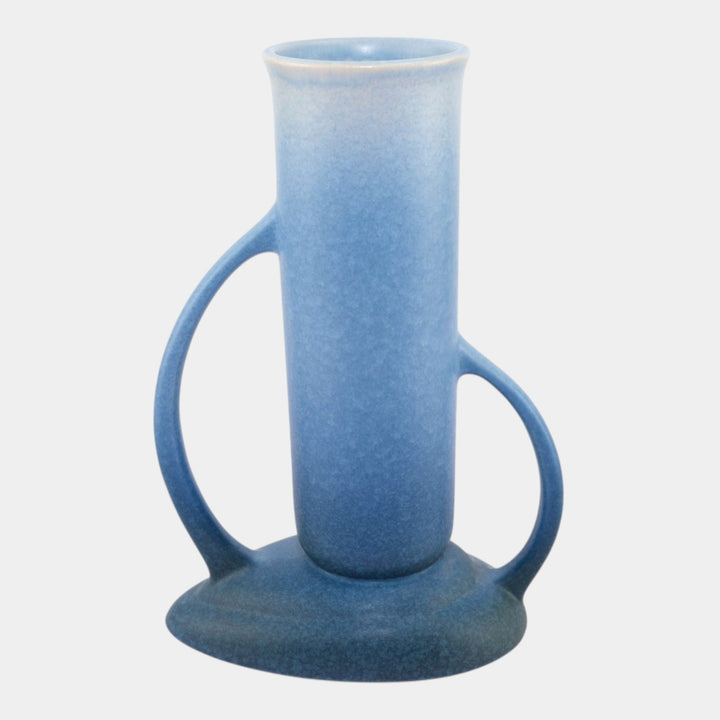 Roseville Rozane Patterns Blue 1941 Mid Century Modern Pottery Ceramic Vase 7-9 - Just Art Pottery