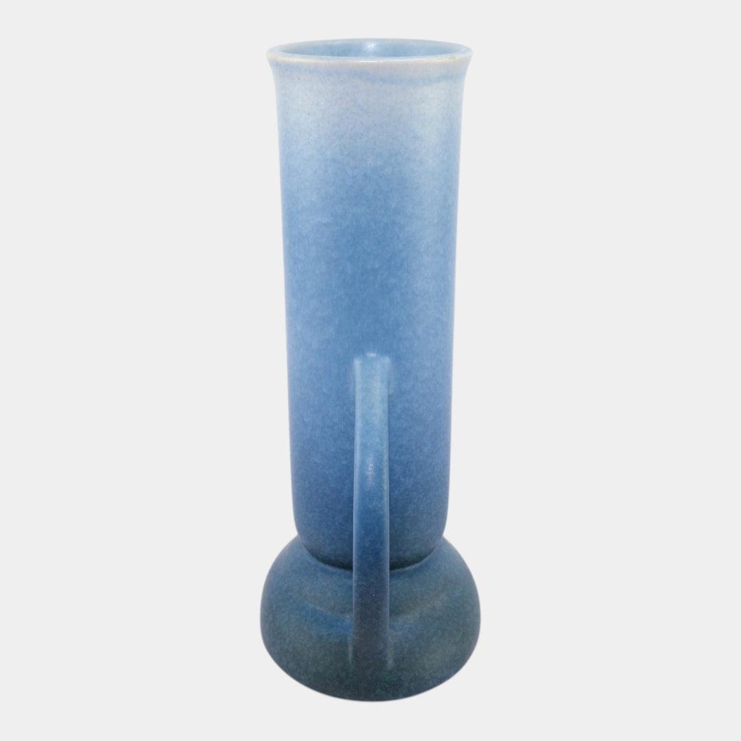 Roseville Rozane Patterns Blue 1941 Mid Century Modern Pottery Ceramic Vase 7-9 - Just Art Pottery