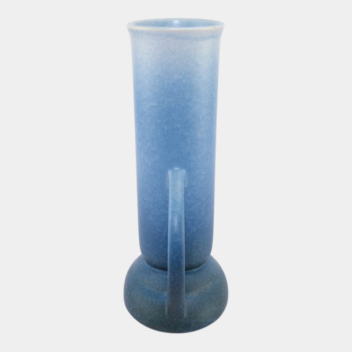 Roseville Rozane Patterns Blue 1941 Mid Century Modern Pottery Ceramic Vase 7-9 - Just Art Pottery