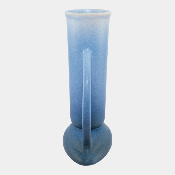 Roseville Rozane Patterns Blue 1941 Mid Century Modern Pottery Ceramic Vase 7-9 - Just Art Pottery