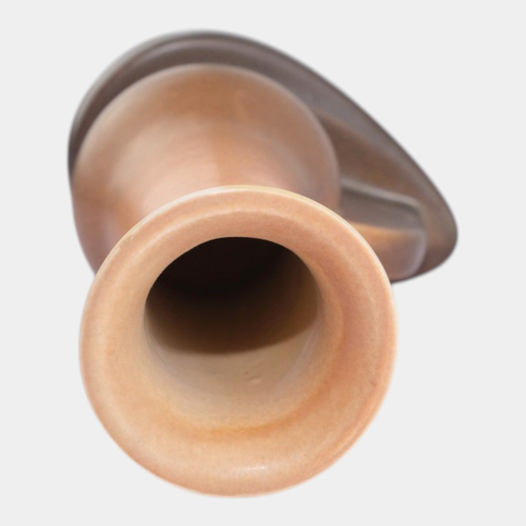 Roseville Rozane Patterns Brown 1941 Vintage Art Pottery Ceramic Vase 2-6 - Just Art Pottery