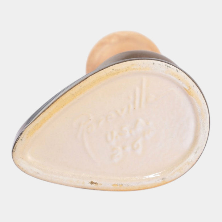 Roseville Rozane Patterns Brown 1941 Vintage Art Pottery Ceramic Vase 2-6 - Just Art Pottery