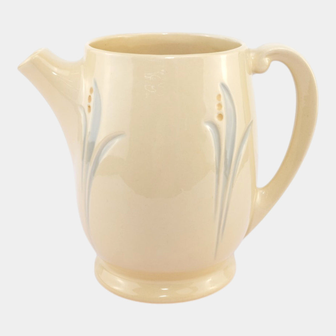 Roseville Utility Ware 1920 Vintage Art Pottery Floral Ceramic Handled Pitcher - Just Art Pottery