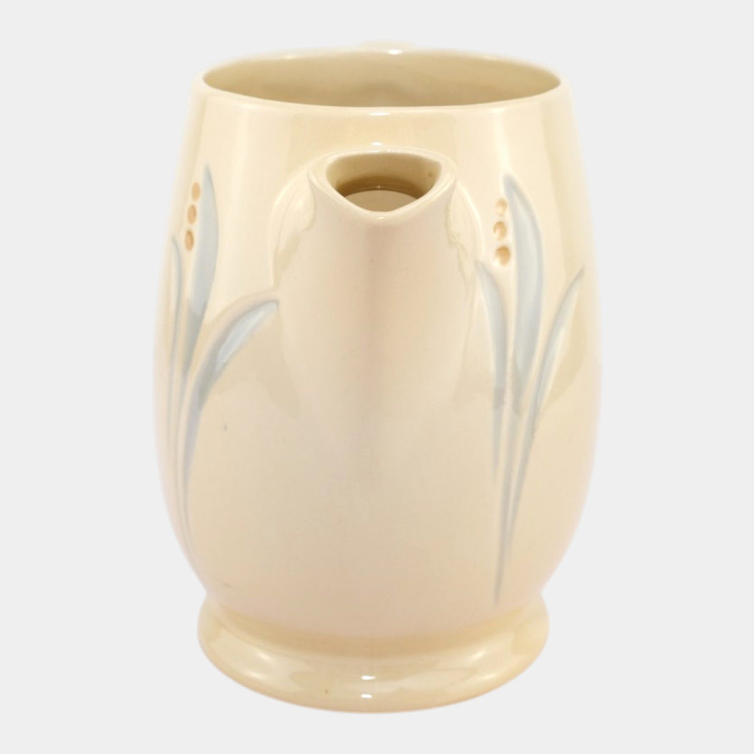 Roseville Utility Ware 1920 Vintage Art Pottery Floral Ceramic Handled Pitcher - Just Art Pottery