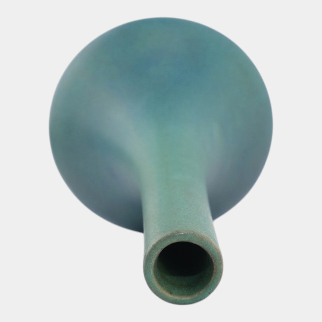 Van Briggle 1916 Arts And Crafts Pottery Blue Green Ceramic Bud Vase 418 - Just Art Pottery