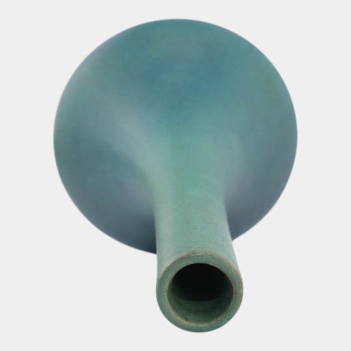 Van Briggle 1916 Arts And Crafts Pottery Blue Green Ceramic Bud Vase 418 - Just Art Pottery