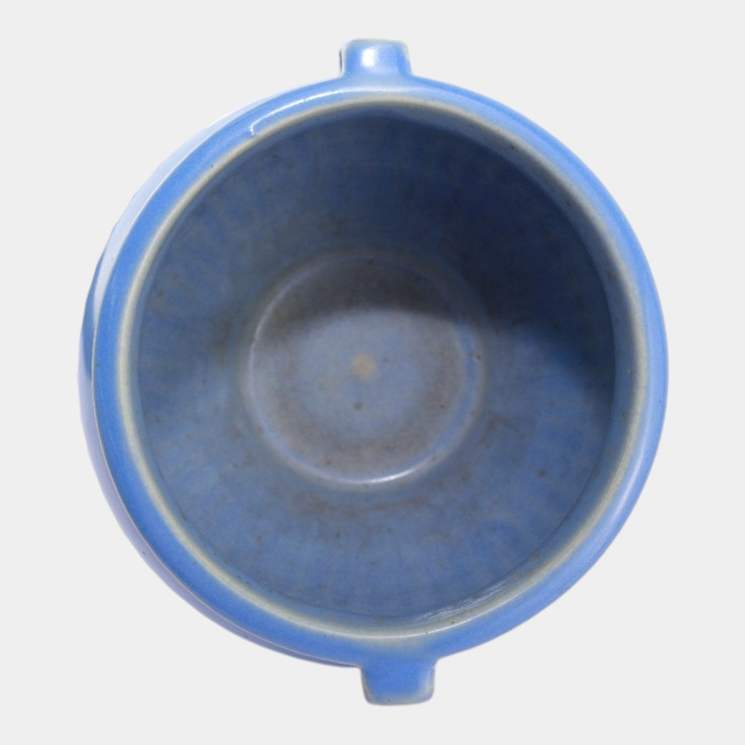 Roseville Rosecraft Colors Blue 1917 Art Deco Pottery Jardiniere Planter 625-5 - Just Art Pottery