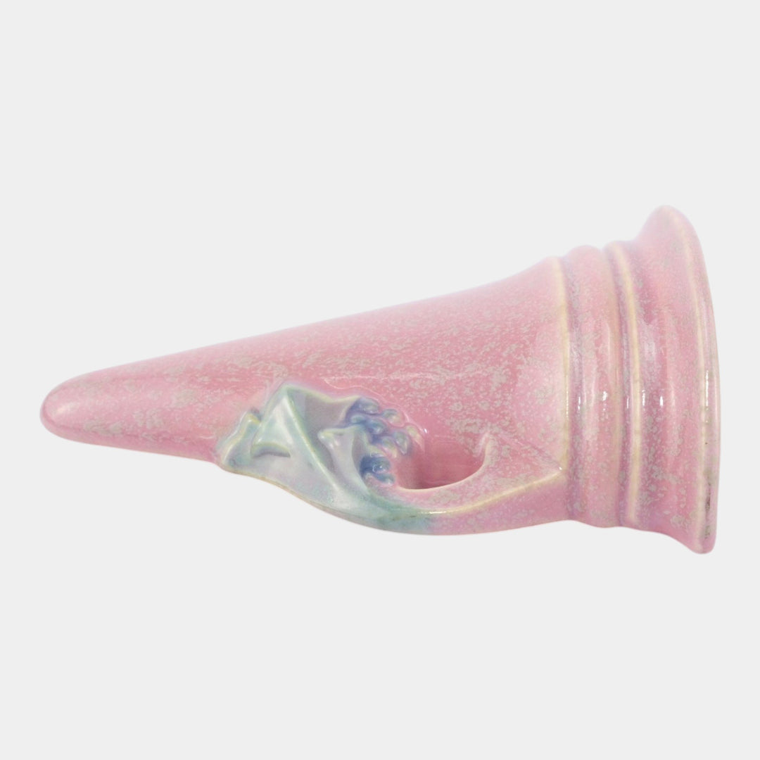 Roseville Tuscany Pink 1927 Vintage Art Deco Pottery Ceramic Wall Pocket 1254-7 - Just Art Pottery