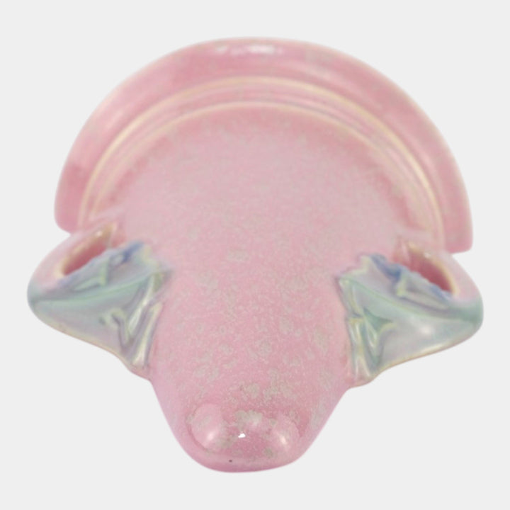 Roseville Tuscany Pink 1927 Vintage Art Deco Pottery Ceramic Wall Pocket 1254-7 - Just Art Pottery