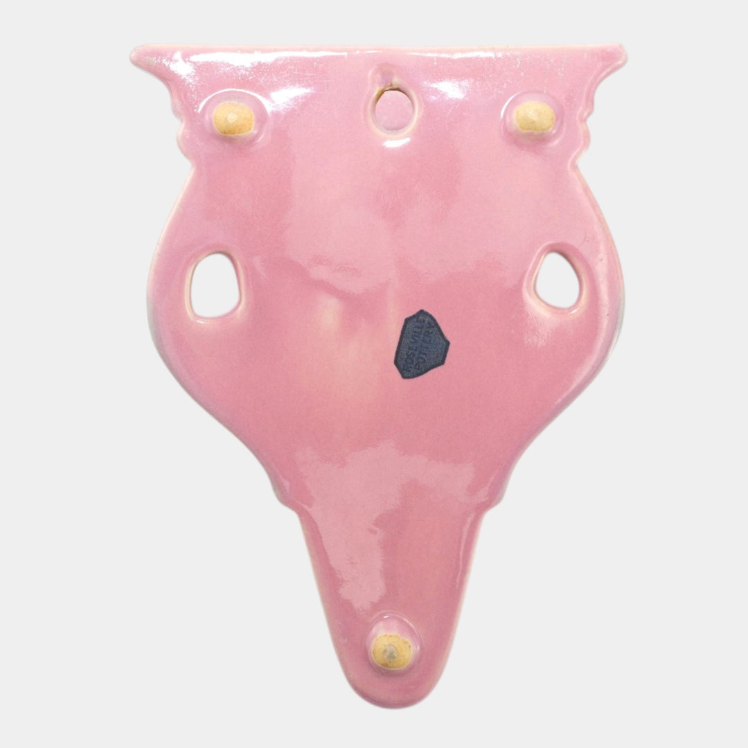 Roseville Tuscany Pink 1927 Vintage Art Deco Pottery Ceramic Wall Pocket 1254-7 - Just Art Pottery