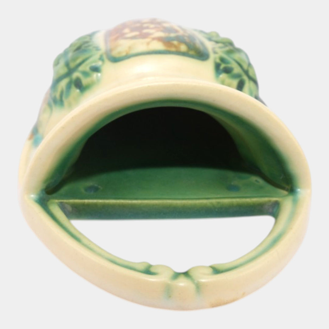 Roseville Florentine II Arts And Crafts Pottery Ceramic Wall Pocket 1238-8 - Just Art Pottery