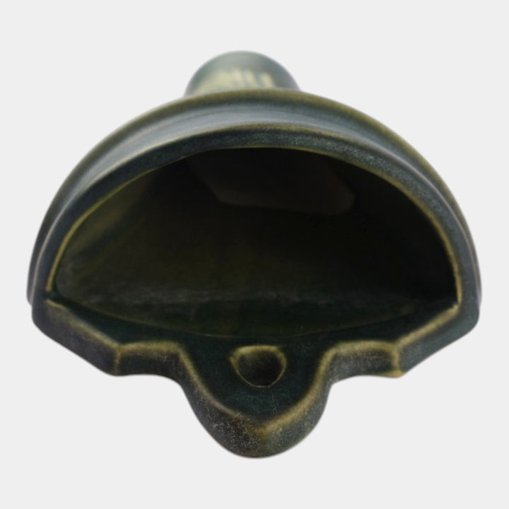 Roseville Rosecraft Panel Green 1926 Vintage Art Pottery Ceramic Wall Pocket - Just Art Pottery