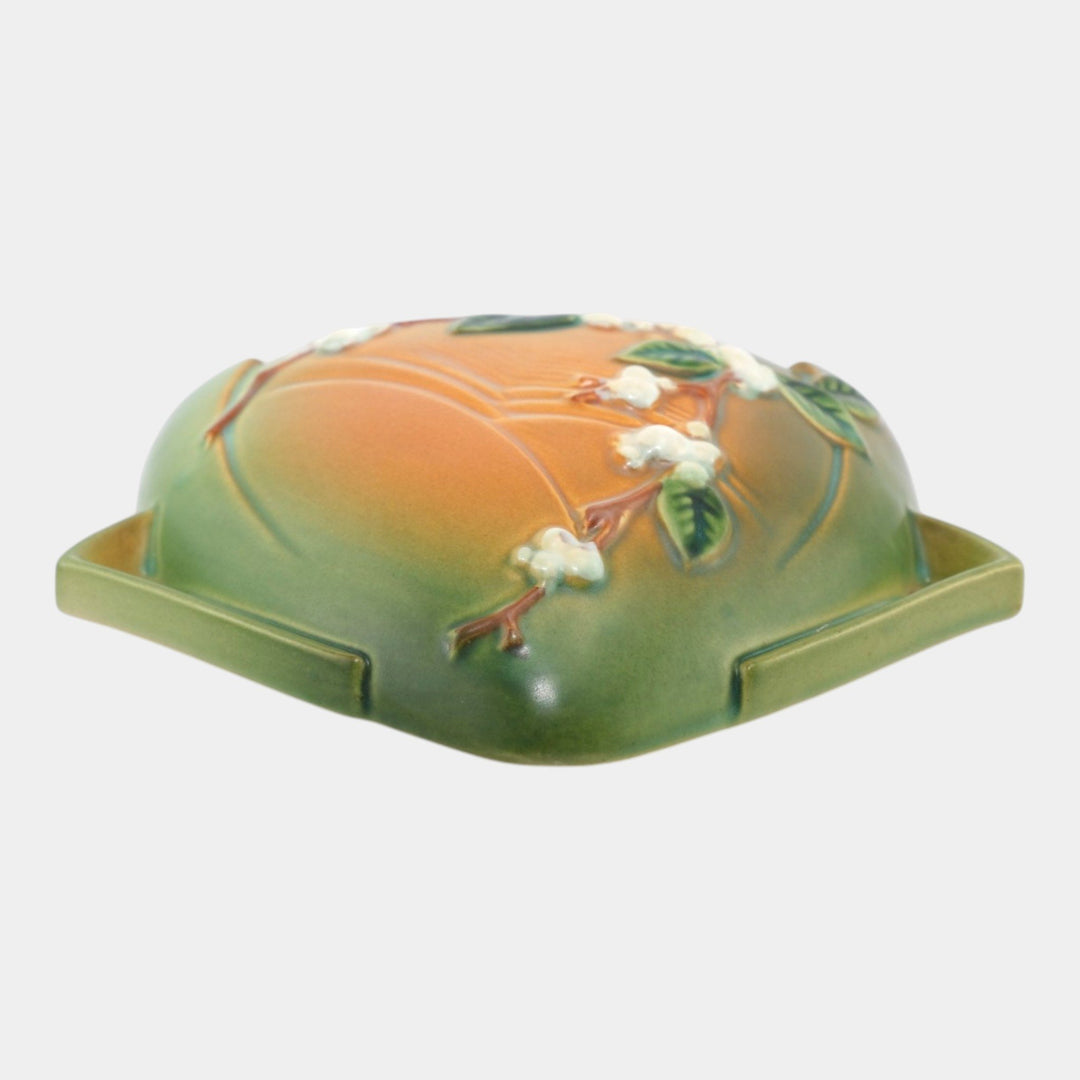 Roseville Snowberry Green 1947 Mid Century Modern Ceramic Wall Pocket 1WP-8 - Just Art Pottery