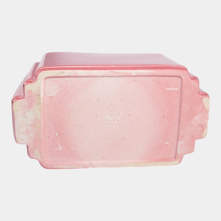 Rookwood 1929 Vintage Arts Deco Pottery Pink Green Ceramic Planter 6135 - Just Art Pottery