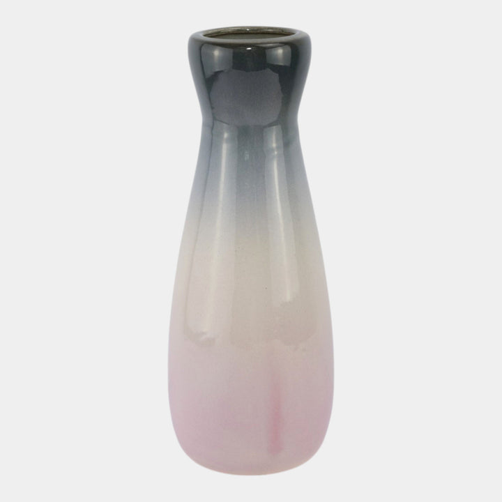 Weller Etna 1906 Vintage Art Pottery Pink Gray Hand Painted Floral Ceramic Vase - Just Art Pottery
