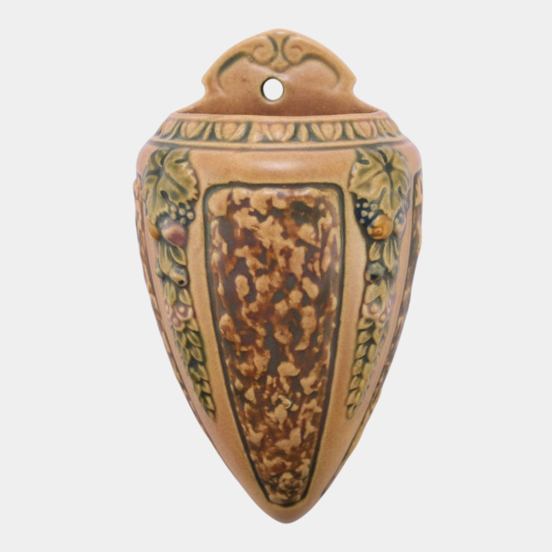 Roseville Florentine I 1924 Vintage Pottery Wall Pocket 1230-10 - Just Art Pottery