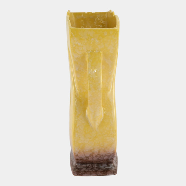 Roseville Artwood Yellow 1951 Mid Century Modern Pottery Ceramic Vase 1059-10 - Just Art Pottery