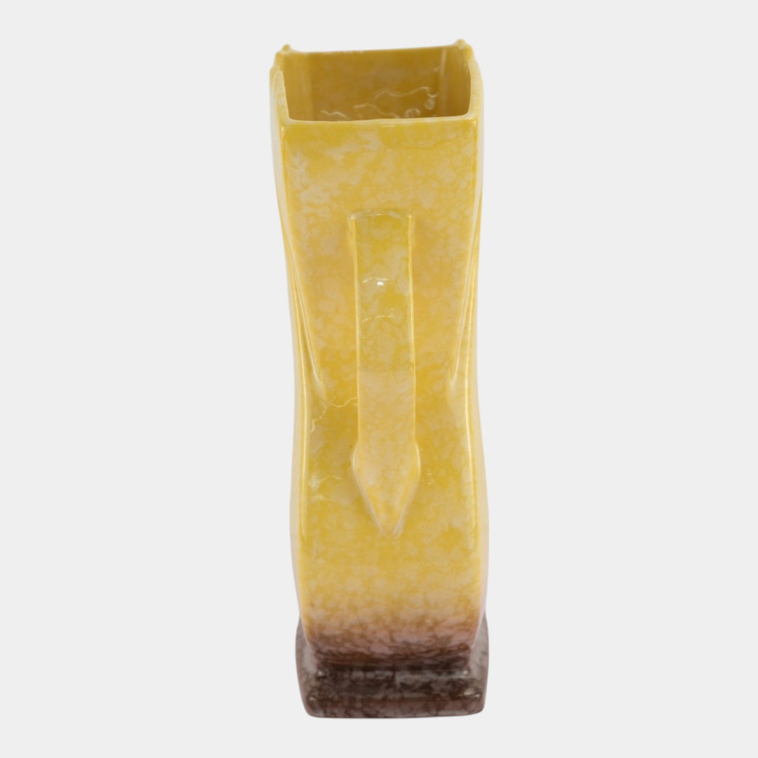 Roseville Artwood Yellow 1951 Mid Century Modern Pottery Ceramic Vase 1059-10 - Just Art Pottery