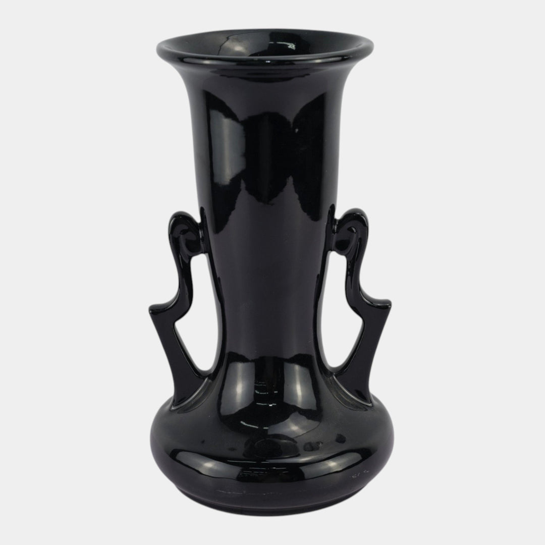 Roseville Rosecraft Black 1916 Vintage Art Deco Pottery Ceramic Vase 316-10 - Just Art Pottery