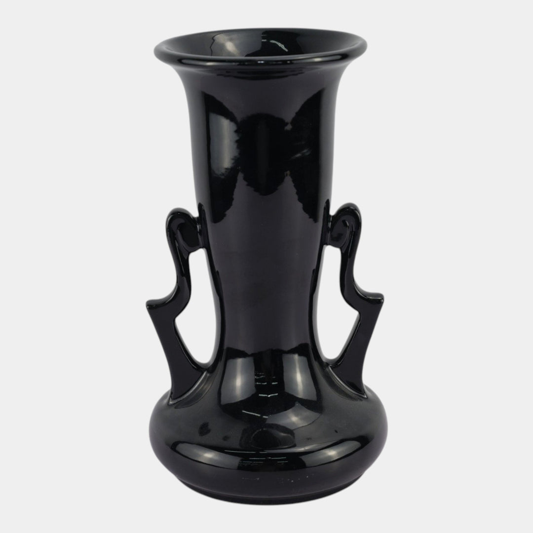 Roseville Rosecraft Black 1916 Vintage Art Deco Pottery Ceramic Vase 316-10 - Just Art Pottery