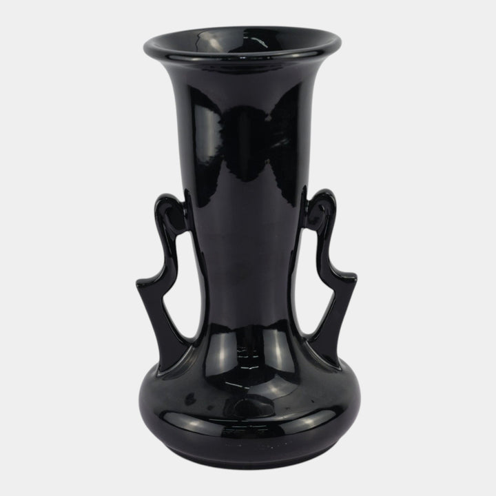 Roseville Rosecraft Black 1916 Vintage Art Deco Pottery Ceramic Vase 316-10 - Just Art Pottery