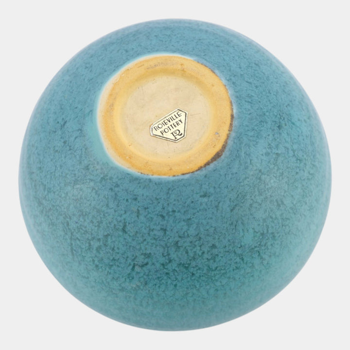 Roseville Tourmaline Turquoise Blue 1933 Art Deco Pottery Ceramic Vase 200-4 - Just Art Pottery