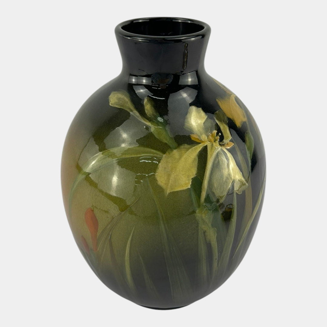 Roseville Rozane Early 1900s Art Pottery Standard Glaze Ceramic Flower Vase 814 - Just Art Pottery