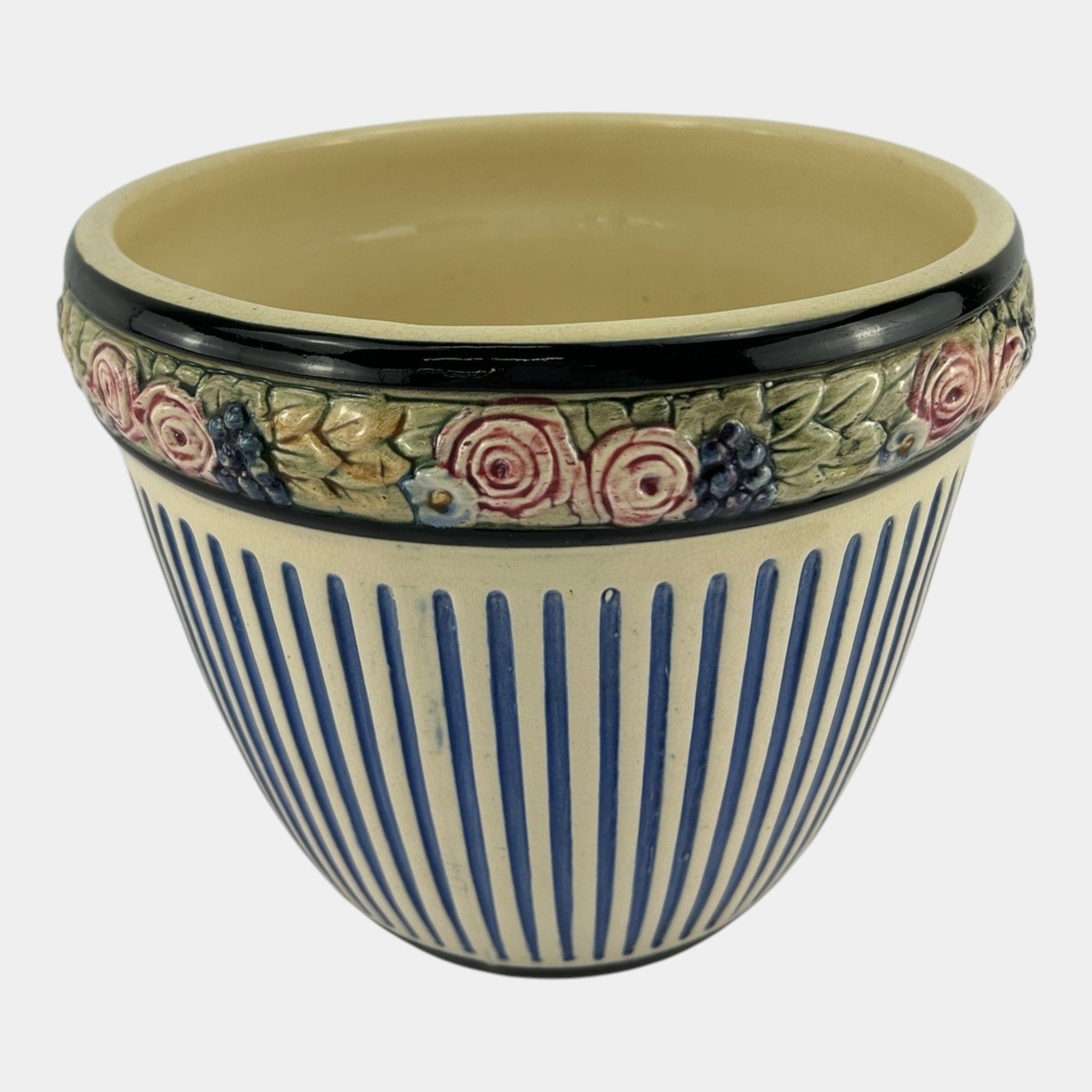 【Made in Italy】ヴィンテージ 陶器製フラワースタンド &プランター Weller Zona Eldora Chelsea 1920s Vintage Art Pottery Floral