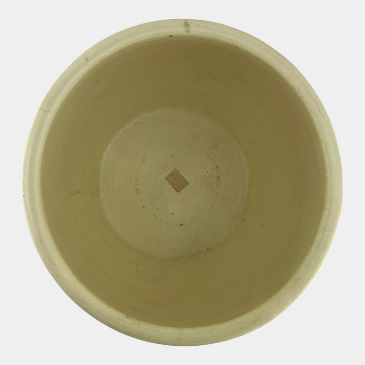 Weller Clinton Ivory 1914 Vintage Art Pottery Floral Large Jardiniere Planter - Just Art Pottery