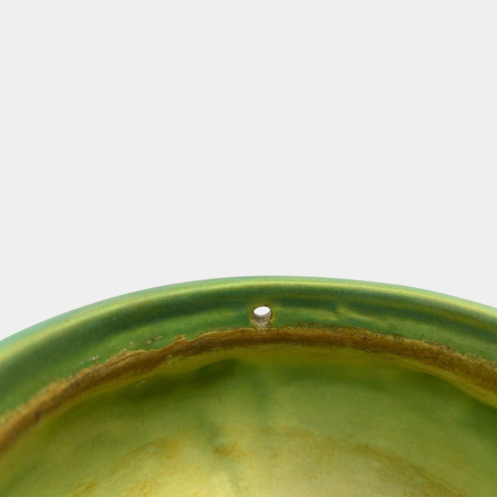 Roseville Jonquil 1931 Vintage Arts And Crafts Pottery Hanging Basket Planter - Just Art Pottery
