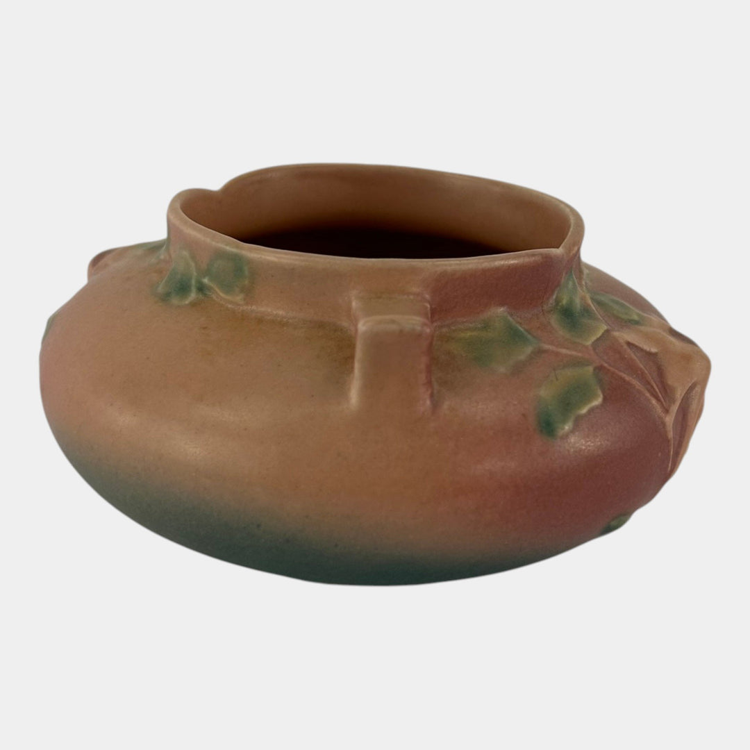 Roseville Columbine Pink 1941 Vintage Pottery Ceramic Jardiniere Planter 655-3 - Just Art Pottery