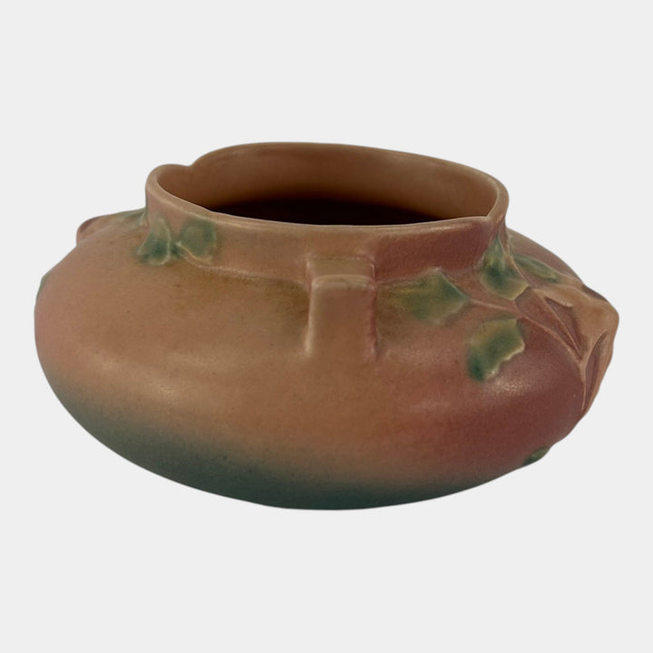 Roseville Columbine Pink 1941 Vintage Pottery Ceramic Jardiniere Planter 655-3 - Just Art Pottery