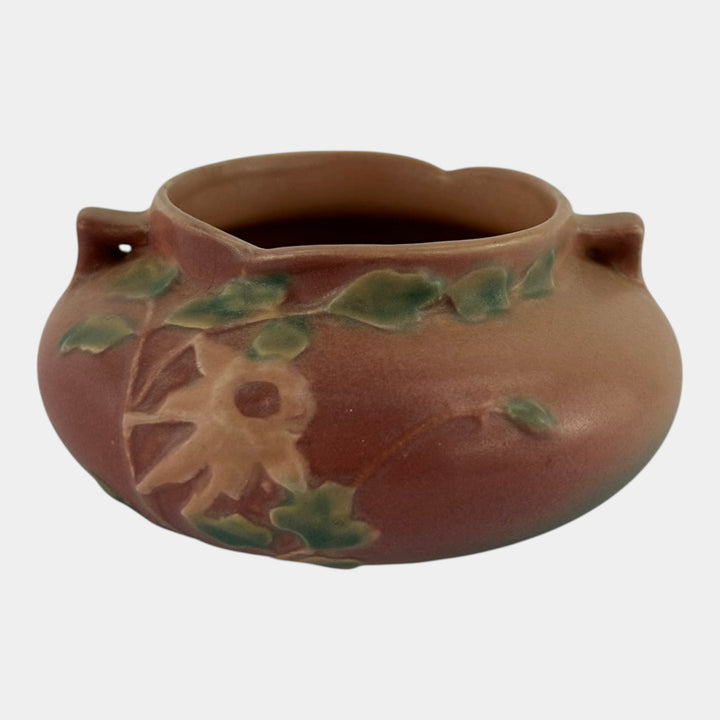 Roseville Columbine Pink 1941 Vintage Pottery Ceramic Jardiniere Planter 655-3 - Just Art Pottery