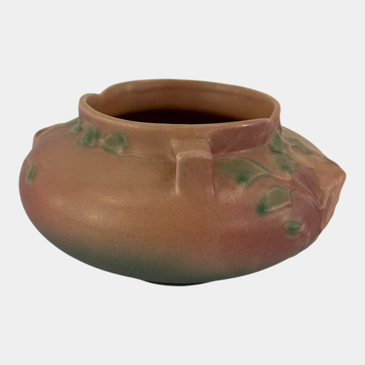 Roseville Columbine Pink 1941 Vintage Pottery Ceramic Jardiniere Planter 655-3 - Just Art Pottery